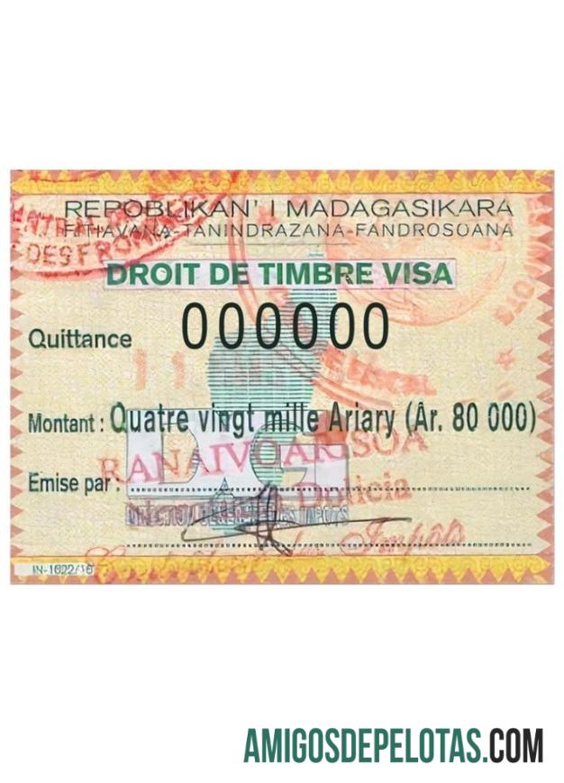 Visto para MADAGÁSCAR exemplo